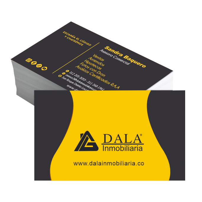 tarjetas en chia